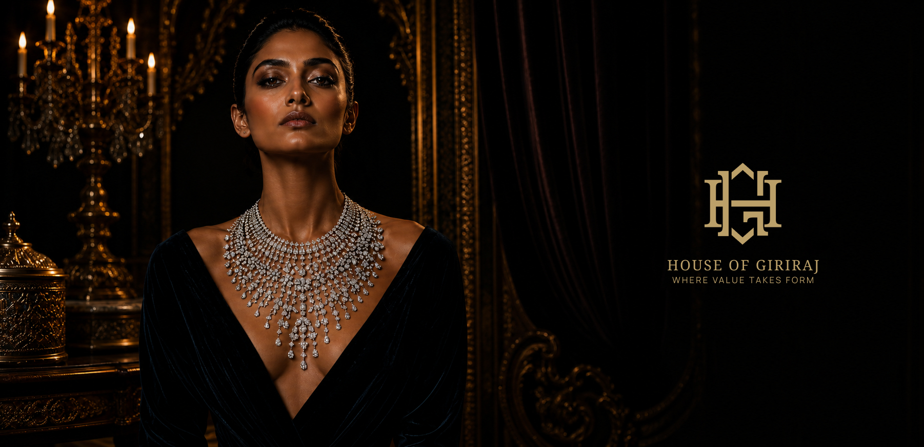 Maharani Cascade Necklace View 2